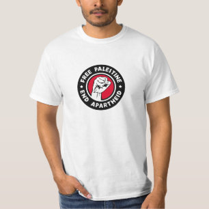 Vrij Palestina Einde Apartheid T-shirt