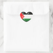 Vrij Palestina. Hartvormige Palestijnse vlag Hart Sticker (Tas)