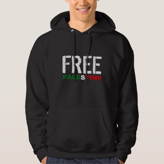 Vrij Palestina Hoodie (Voorkant)