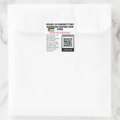 VRIJ PALESTINA - Israël Misdaden VN-artikel QR Cod Vierkante Sticker (Tas)