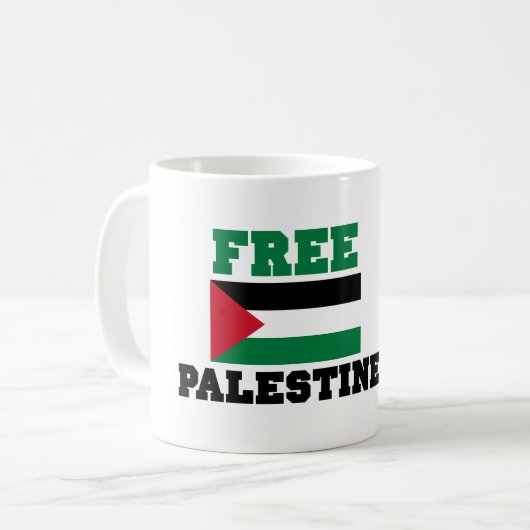 Vrij Palestina Koffiemok (Voorkant links)