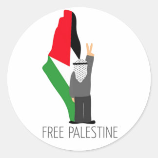 Vrij Palestina met recht op terugkeer Ronde Sticker