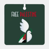 Vrij Palestina Metalen Ornament (Achterkant)