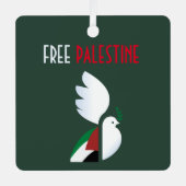 Vrij Palestina Metalen Ornament (Voorkant)