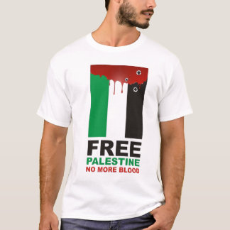 Vrij Palestina niet meer bloed T-shirt