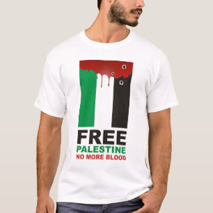 Vrij Palestina niet meer bloed T-shirt