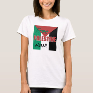 Vrij Palestina nu Palestijnse vlag T-shirt