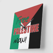 Vrij Palestina nu Palestijnse vlag Vierkante Klok (Hoek)