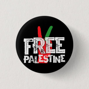 Vrij Palestina Palestijns Patriottisch Staakt-het- Ronde Button 3,2 Cm