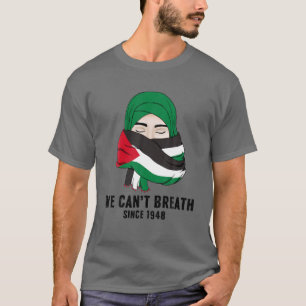 Vrij Palestina Palestijnse vlag met Fa in Gaza T-shirt