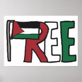 Vrij Palestina Poster (Voorkant)