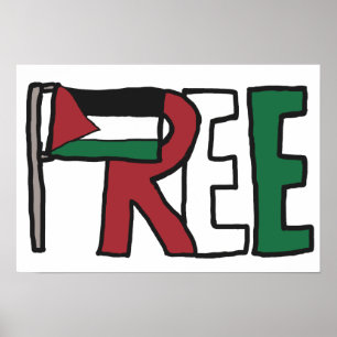 Vrij Palestina Poster