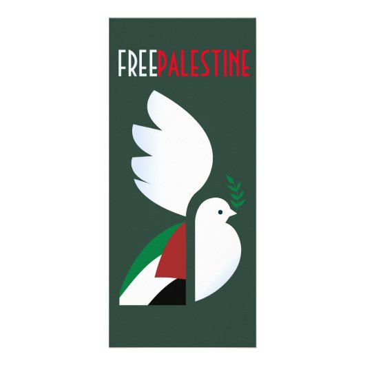 Vrij Palestina Reclamekaart (Voorkant)