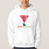 Vrij Palestina | Rode driehoek Hoodie (Voorkant)