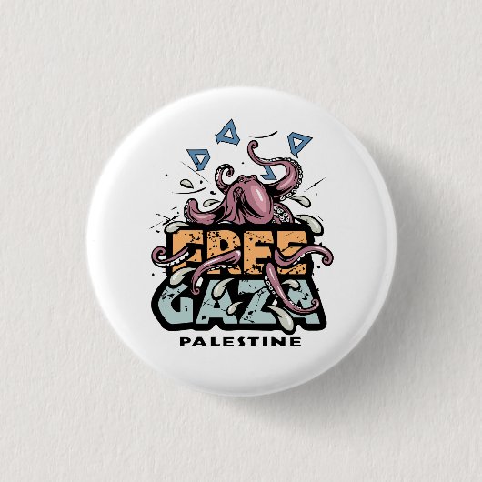Vrij Palestina Ronde Button 3,2 Cm (Voorkant)