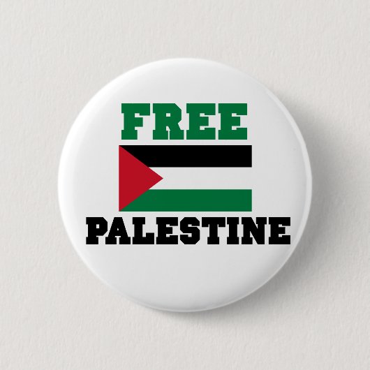 Vrij Palestina Ronde Button 5,7 Cm (Voorkant)
