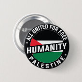 Vrij Palestina Ronde Button 5,7 Cm (Voorkant /achterkant)