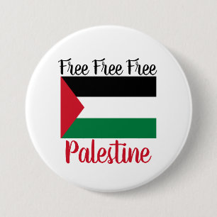Vrij Palestina Ronde Button 7,6 Cm