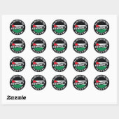 Vrij Palestina Ronde Sticker (Vel)