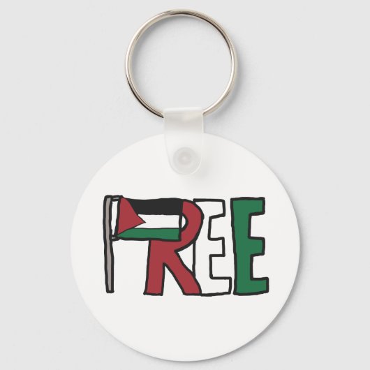 Vrij Palestina Sleutelhanger (Voorkant)