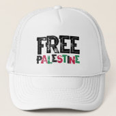 Vrij Palestina Trucker Pet (Voorkant)