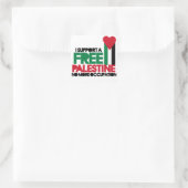 Vrij Palestina Vierkante Sticker (Tas)
