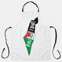 Vrij Palestina Vlag op Palestina Kaart