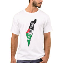 Vrij Palestina Vlag op Palestina Kaart