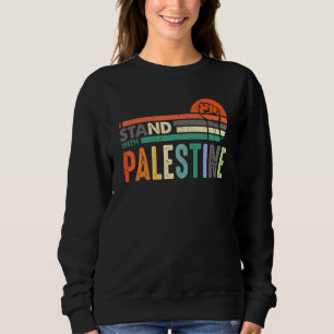 Vrij Palestina voor mannen of vrouwen Ik sta met B Trui
