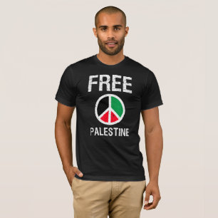 Vrij Palestina  Vredesteken Gazavrijheid T-shirt