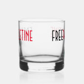 Vrij Palestina Whisky Glas (Links)