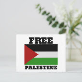 Vrij palestine briefkaart (Staand voorkant)