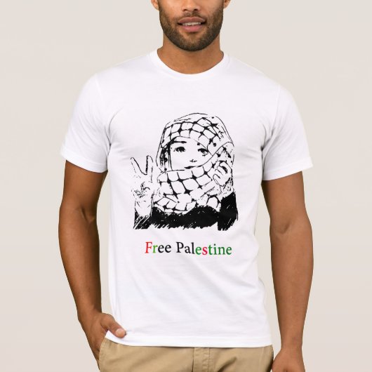 Vrij Palestine T-Shirt (Voorkant)