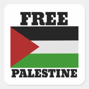 Vrij palestine vierkante sticker