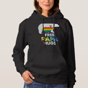 Vrij Papa Hugs Rainbow Beer Lgbt Pride Gay Lesbian Hoodie