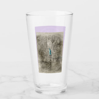 Vrij reiskaartenbeeld Pint Glass Tumbler