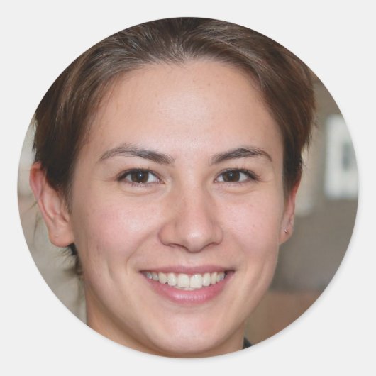 Vrij Ronde Sticker (Voorkant)