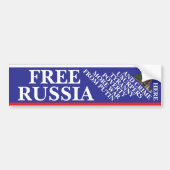 Vrij Rusland Bumpersticker (Voorkant)