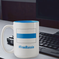 Vrij Rusland - Engels - Wit Blauw Wit Vlag