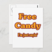 Vrij Snoep Briefkaart (Voorkant / Achterkant)