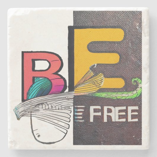 Vrij Stenen Onderzetter (Voorkant)