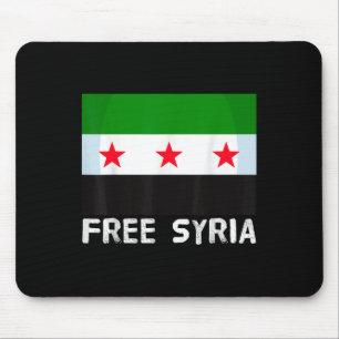 Vrij Syrië Trotse  Syrische vlag Hartkaart Sou Muismat