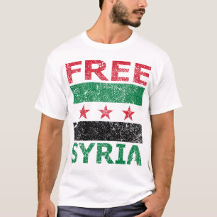 Vrij Syrië (ware Syrische vlag) T-shirt