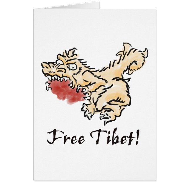 Vrij Tibet! (Voorkant)