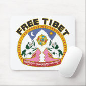 Vrij Tibet Emblem Muismat (Met muis)
