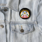 Vrij Tibet Emblem Ronde Button 5,7 Cm (In situ)