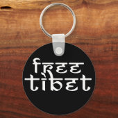 Vrij Tibet Kleding en kleding Sleutelhanger (Voorkant)