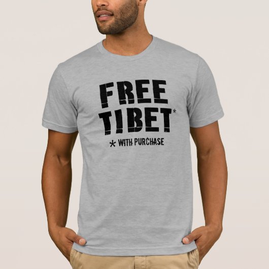 Vrij Tibet (met aankoop) T-shirt (Voorkant)