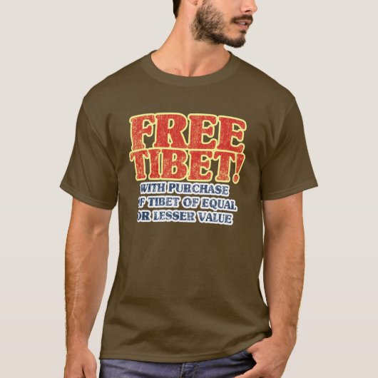 Vrij Tibet T-shirt (Voorkant)