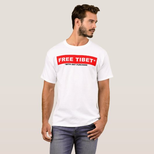Vrij Tibet T-shirt (Voorkant volledig)